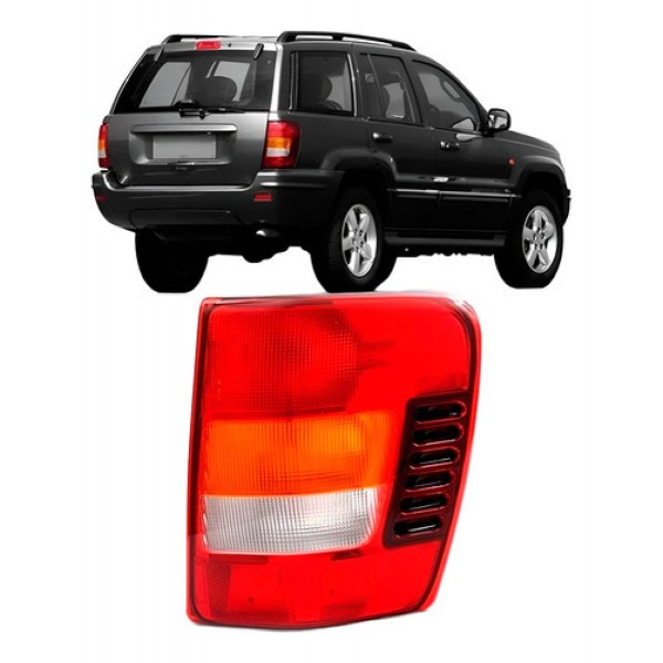 Lanterna Traseira Grand Cherokee 1999 A 2004 Tricolor