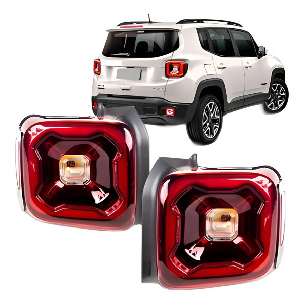 Par Lanterna Traseira Renegade Limited 2019 A 2021 Com Led