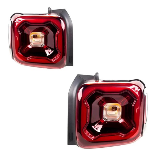 Par Lanterna Traseira Renegade Longitude 2019 A 2021 Com Led