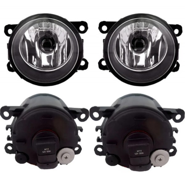 Kit Farol Milha Jeep Renegade 2015 À 2018 Com Grade Moldura