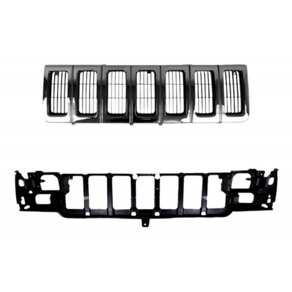 Kit Grade E Painel Frontal Grand Cherokee 1996 A 98 Cromada