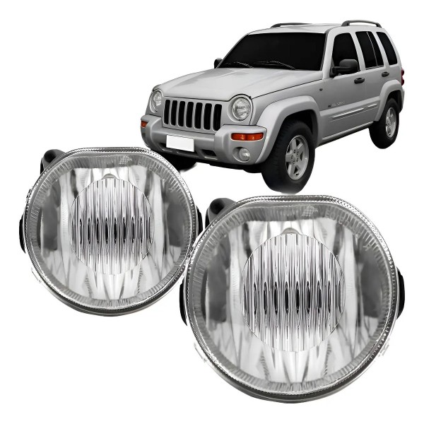 Par Farol Milha Auxiliar Para Cherokee Sport Ano 2002 03