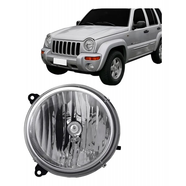 Farol Cherokee Sport 2004 2005 2006 2007 Cromado