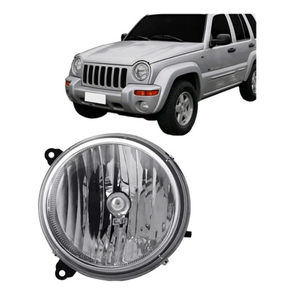 Farol Cherokee Sport 2004 2005 2006 2007 Cromado