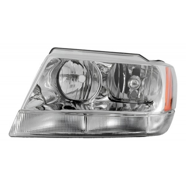 Farol Grand Cherokee 1999 A 2001 Cromado
