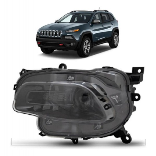 Farol Inferior Cherokee 2016 A 2018 Manual Preto