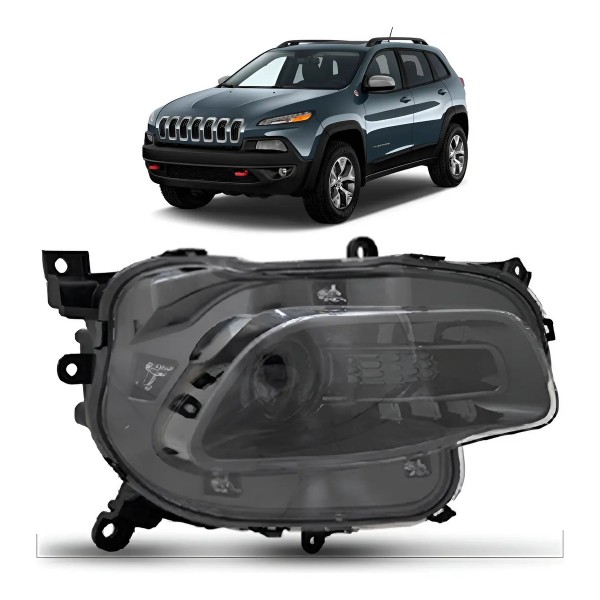 Farol Inferior Cherokee 2016 A 2018 Manual Preto
