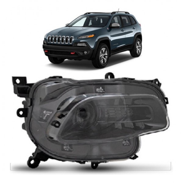 Farol Inferior Cherokee 2016 A 2018 Manual Preto