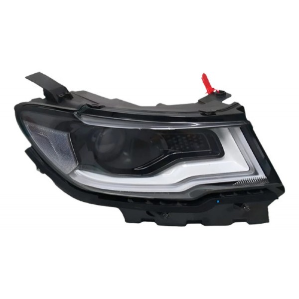 Farol Jeep Compass 2017 2018 Eletrico Com Motor Com Led