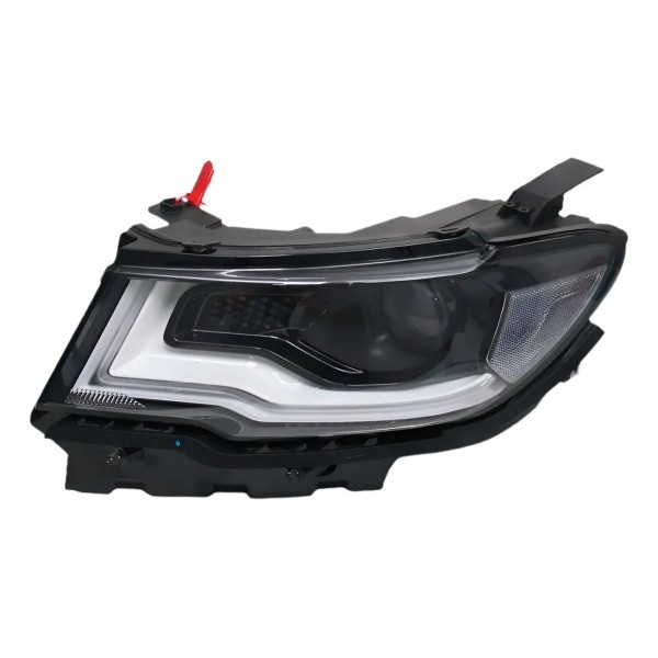 Farol Jeep Compass 2017 2018 Eletrico Com Motor Com Led