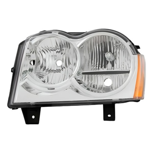 Farol Grand Cherokee 2008 2009 2010 Cromado Tyc