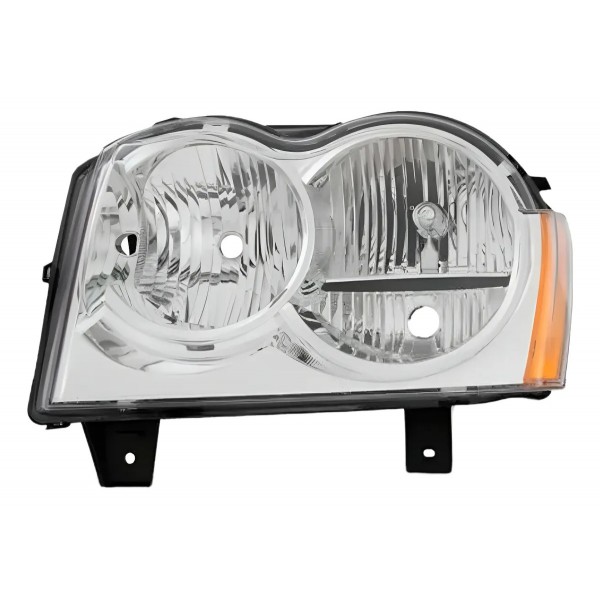 Farol Grand Cherokee 2008 2009 2010 Cromado Tyc