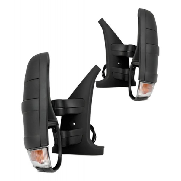 Par Retrovisor Iveco Daily 2008 A 2019 Fixo Curto Com Pisca