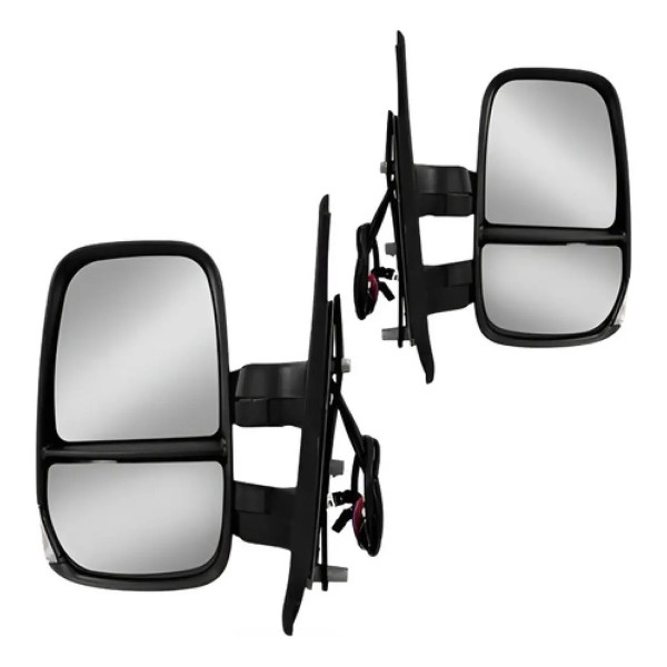 Par Retrovisor Iveco Daily 2008 A 2019 Fixo Curto Com Pisca