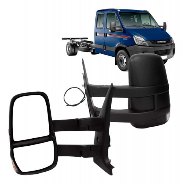 Retrovisor Para Iveco Daily 2008 A 2022 Elétrico Longo