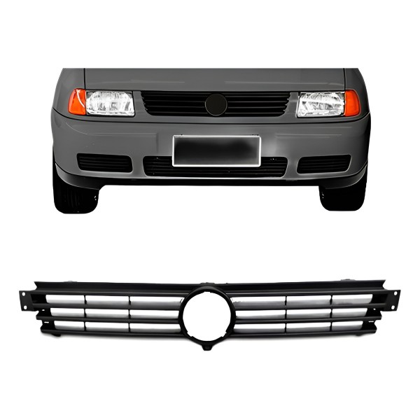 Grade Polo 1996 A 1997 Preta Sem Bigode Preto