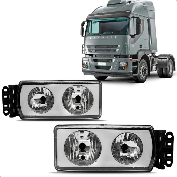 Par Farol Dianteiro Stralis 2003 2004 2005 2006 2007 Ambos Lados