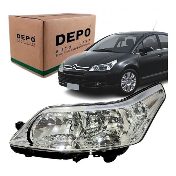 Farol Elétrico C4 Pallas & Hatch 2008 A 2014 Lado Esquerdo Esquerdo/motorista