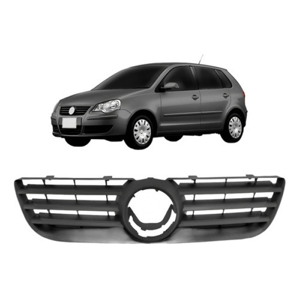 Grade Central Preto Polo 2007 Até 2012