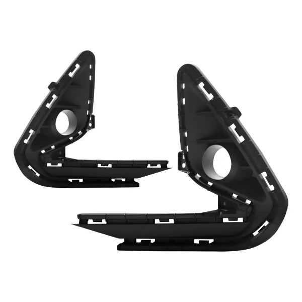 Par Moldura Milha Hb20 2020 2021 Com Furo Preto