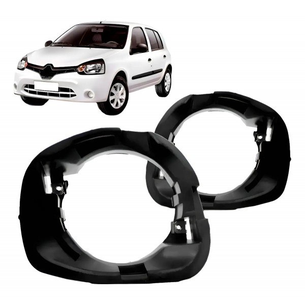 Par Suporte Farol De Milha Clio / Duster 2013 2014 2015 2016 Preto