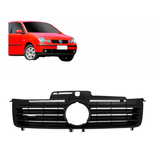 Grade Radiador Polo 2003 Até 2006 Preto