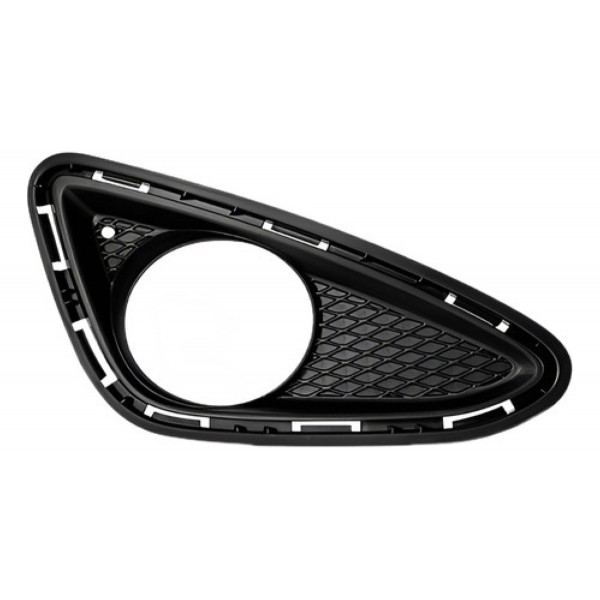 Par Moldura Grade Farol Milha Hb20 Com Furo Farol Milha. Preto