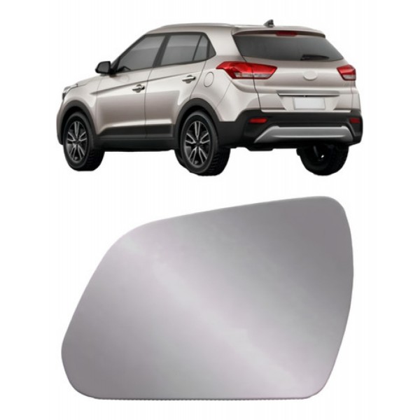 Lente Retrovisor Para Hyundai Creta 2017 Até 2021