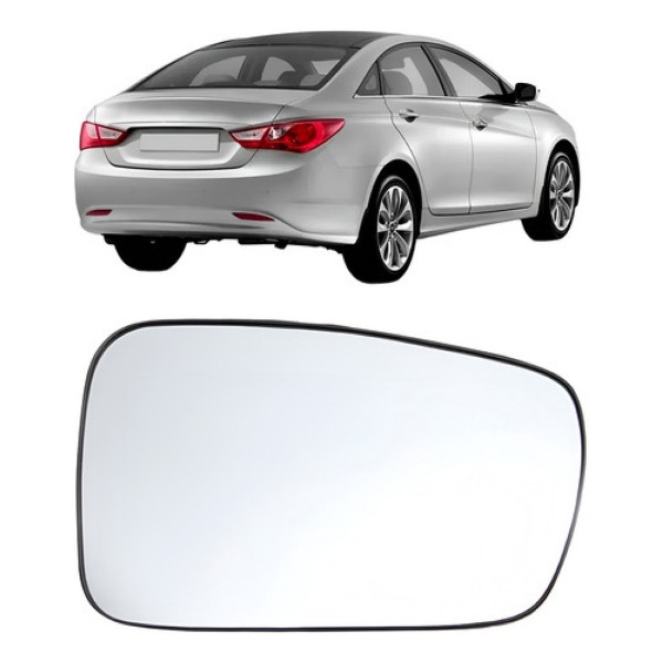 Lente Retrovisor Para Hyundai Sonata 2011 Até 2014