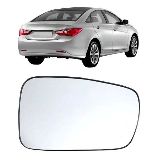 Lente Retrovisor Para Hyundai Sonata 2011 Até 2014