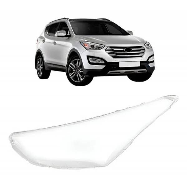 Lente Farol Para Hyundai Santa Fe 2014 2015 2016