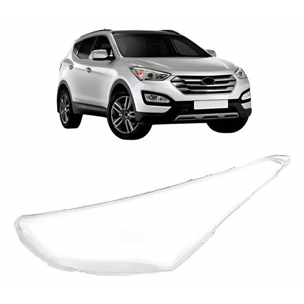 Lente Farol Para Hyundai Santa Fe 2014 2015 2016