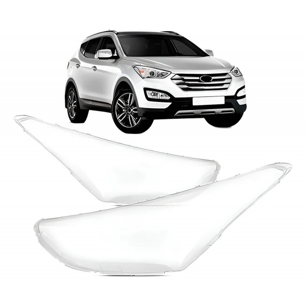 Par Lente Farol Para Hyundai Santa Fe 2014 2015 2016