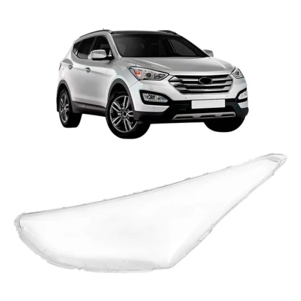 Lente Farol Hyundai Santa Fe 2014 2015 2016