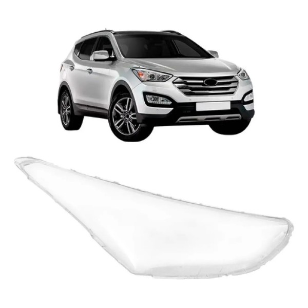 Lente Farol Hyundai Santa Fe 2014 2015 2016
