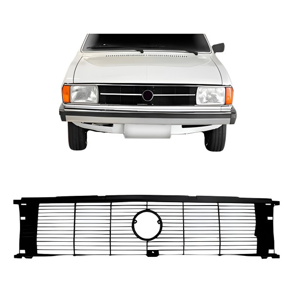 Grade Radiador Passat 1979 Até 1982 Preto Preto