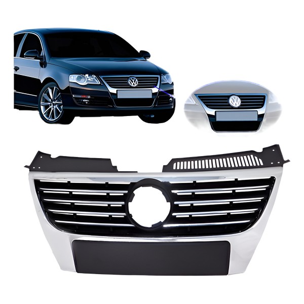 Grade Cromada Passat 2005 Até 2010