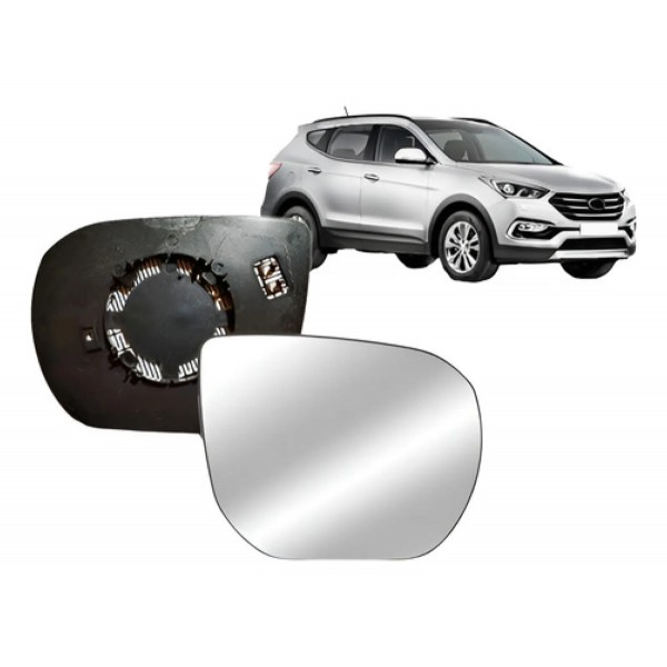Par Lente De Retrovisor Com Aquecedor Santa Fe 2014 A 2019