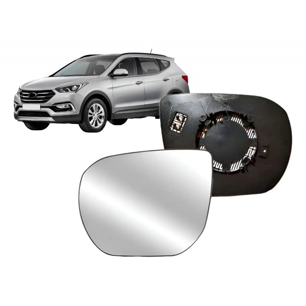 Lente De Retrovisor Com Aquecedor Santa Fe 2014 A 2019