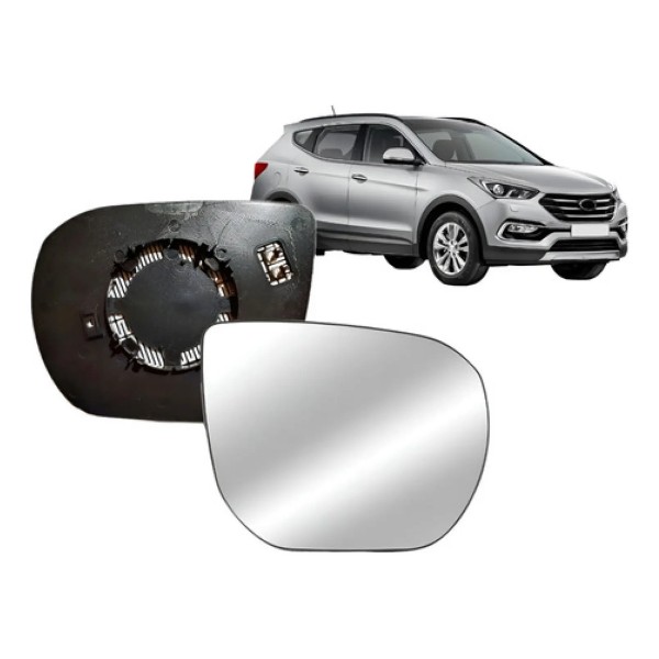 Lente De Retrovisor Com Aquecedor Santa Fe 2014 A 2019