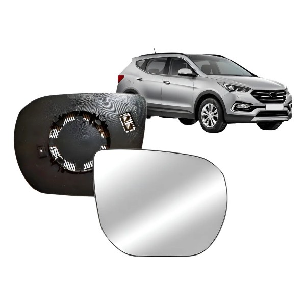 Lente De Retrovisor Com Aquecedor Santa Fe 2014 A 2019