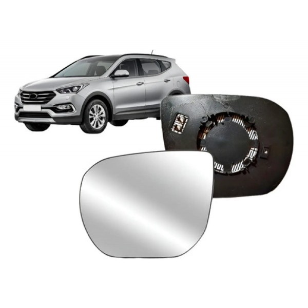Lente De Retrovisor Com Aquecedor Santa Fe 2014 A 2019