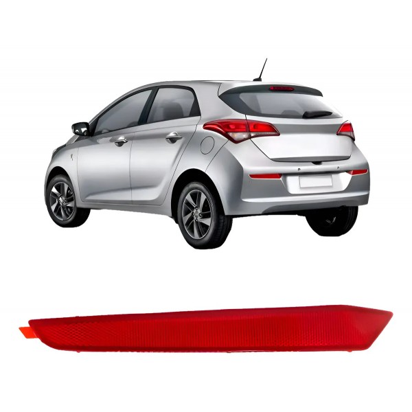 Refletor Parachoque Traseiro Hb20 Hatch 2016 A 2019