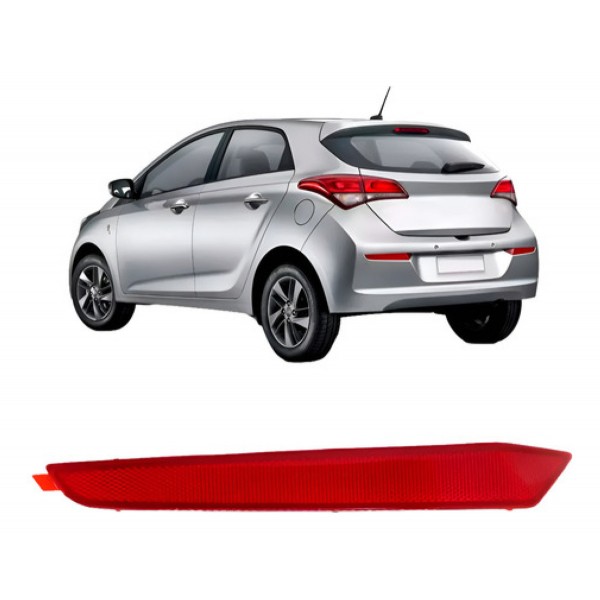 Refletor Parachoque Traseiro Hb20 Hatch 2016 A 2019