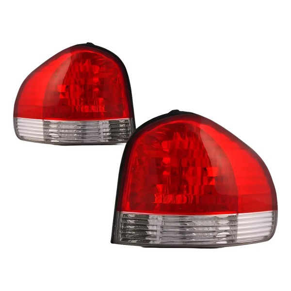 Par Lanterna Traseira Para Hyundai Santa Fe 2004 Até 2006 Ambos Lados Vermelho