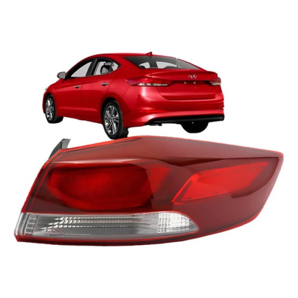 Lanterna Elantra 2017 2018 Canto Com Led