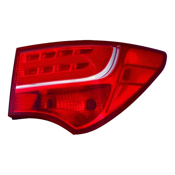 Par Lanterna Traseira Santa Fe 2014 2015 2016 Canto Com Led Ambos Lados Vermelho