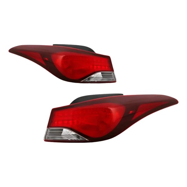 Par Lanterna Traseira Elantra 2014 2015 2016 Canto Par