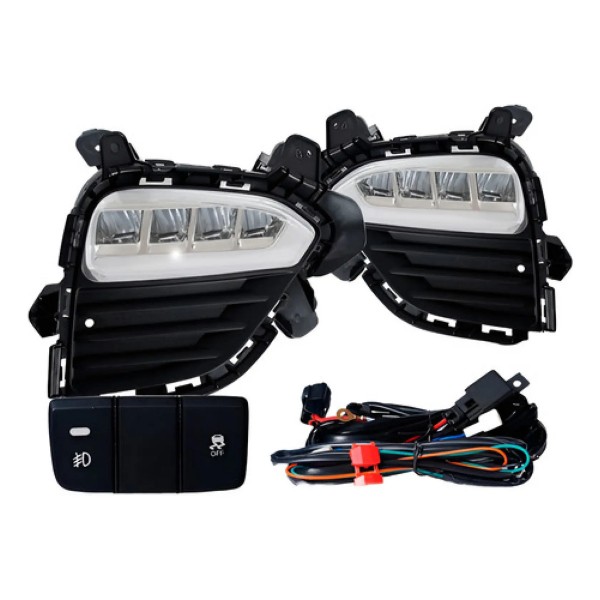 Kit Farol Milha Creta Pulse 2017 2018 2019 2020 Com Led