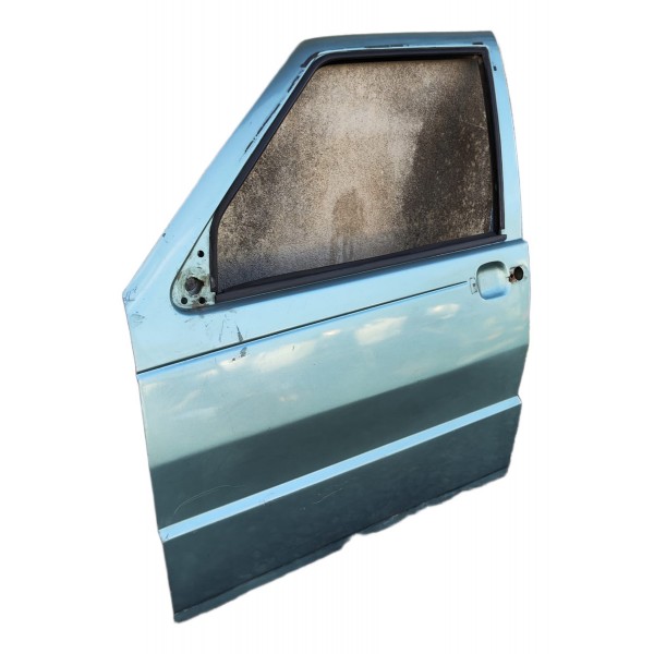 Porta Dianteira Esquerda Uno Antigo 1995 A 2000 Dianteira Esquerda Esverdeado